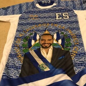 Men's Blue Graphic Shirt